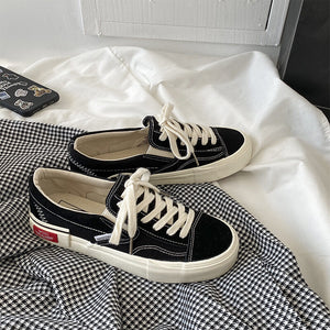Women's canvas shoes Ins side standard ulzzang college school new Korean student shoes sports walking shoes MIS-113