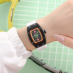 New Women's Candy Series Watch Genuine Diamond Square Waterproof Fashion Luminous lady quartz Watch 8084B
