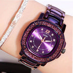 GEDI 3200 Fashion Casual Rhinestones Watches Stainless Steel Waterproof Ladies Analog Quartz Wristwatch Female Gift Clock Watch for Women