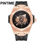 Pintime men's watch New Compass Watch Fashion Personality Quartz Business casual Watch 9947