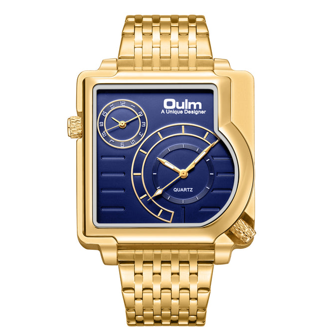 Oulm watch for men New Gold Large Dial Personality Men's Watch Fashion Quartz Watch Men's watch HP5122-1