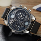 Oulm large dial men's watch quartz watch leisure time steel mesh belt watch tide brand HT9316B