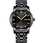 KIMSDUN fashion diamond-studded luminous dual calendar watch men's waterproof student quartz men's watch K-1962B