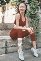Women's two piece sports suits running sports Bra and Pants set Y26B0450 Y26K0451