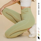 2021 new yoga pants women's high waist fitness pants nine pants running dancing training sports leggings qd35