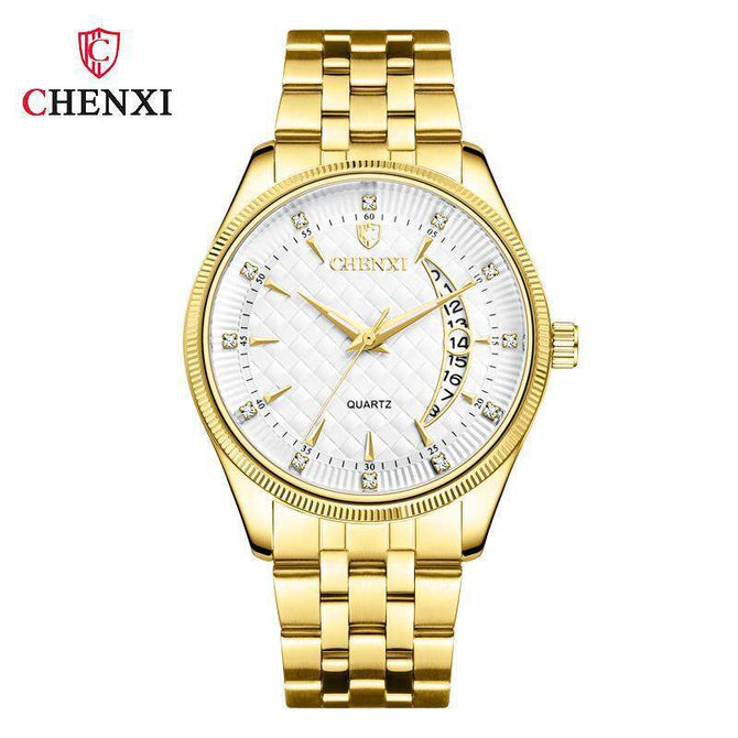 CHENXI Couple watch new quartz watch 8218 business men's watch HD luminous watch