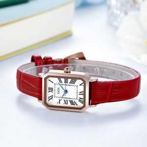 GEDI Women fashion watch korean simple elegant small square waterproof lady quart causal watch 82012