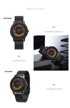 EUTOUR E019 Popular solid wood dial, simple magnetic steel ball fashion concept watch, parallel steel ball young students' men's watch women's watch popular watch male casual watches