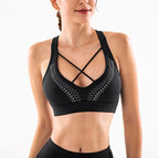 Women's sports Bra running dancing yoga breathable gathering vest Y26b6737