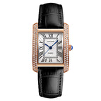 KIMSDUN New Korean Fashion Square Water Diamond British Watch Ladies Waterproof Watch K-7701B