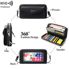2022 new touch screen mobile phone bag women's single shoulder messenger niche RFID anti-degaussing mobile phone bag Y1665