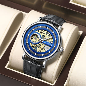 2022 new KIMSDUN watch men's hollow automatic mechanical watch waterproof luminous fashion men's casual watch K-2027A