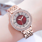 GEDI Women watch fashion simple diamond waterproof office lady casual trend quartz watch 51028