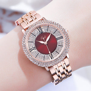 GEDI Women watch fashion simple diamond waterproof office lady casual trend quartz watch 51028