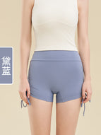 Sports Yoga Shorts Women's Drawstring Adjustable High Waist Shorts Quick-Drying Fitness Running Yoga Hot Pants MZ-36