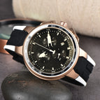 2023 New men watch Hot Sale Three-Pin Fashion Casual Men's Tape calendar casual Watch 45613