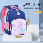 Primary school children's schoolbags cute cartoon boy schoolbags kindergarten burden relief and spine protection ultra-lightweight children's backpack 633  schoolbag