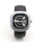 Punk Square Turntable Boys Watch Trendy Men's Turntable Fashion Clock All-Match Belt Quartz Watch 58991