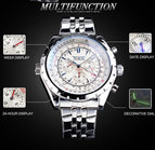 New Jaragar men's fashion leisure hollow multi-functional large dial Automatic mechanical men casual watch SLZf64