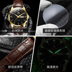 OLEVS Watch for men fashion calendar waterproof quartz men causal watch df6898gh