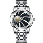 KIMSDUN New fashion trend starry dial hollow automatic watch men's mechanical watch waterproof men's casual watch