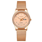Seno Star Net Red Women's Watch Waterproof Luminous Double Calendar Female Watch