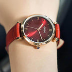 GUOU 8149 Brand Women's watches Luxury Fashion Wrist watches Leather Strap Ladies Watch Women Watches Clock