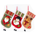 3 PCS Christmas stocking decoration santa christmas boots christmas stocking gift bag christmas decoration home and shop