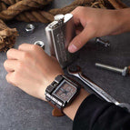 Oulm 3364 Big dial Watches Casual Wristwatch Square Dial Wide Strap Men's Quartz Watch Luxury Brand Male Clock Super watch for Men