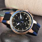 2023 New men watch Hot Sale Three-Pin Fashion Casual Men's Tape calendar casual Watch 45613