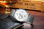 2019 new Crnaira brand Casual fashion quartz multi-function waterproof Mesh belt leather watch c029