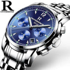Ontheedge Stainless Steel Men Waterproof Watch Women Watch Quartz Wrist Watches Roma Scale lumnious watch gifts for man