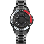 EUTOUR E025 fashion Creative Magnetic Black Technology Metal Male Watch Student Female Male Watch Fashion Shake Sound Explosive Quartz Watch Simple with box gift for men