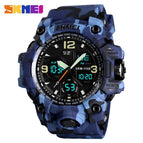 SKMEI Luxury Denim Style Sports Watches Men Fashion Digital Quartz Watch Waterproof Casual Military Wrist Watch Clock