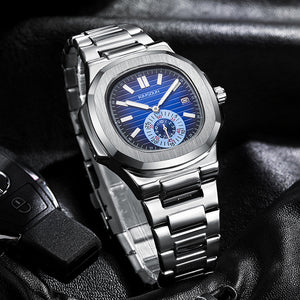 KIMSDUN Stainless Steel Men's Watch Fashion Waterproof Quartz Watch Men's Watch K-922D