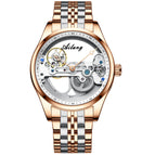 Automatic hollow mechanical watch male Korean fashion waterproof men's mechanical watch AL-8625