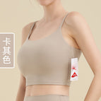 Women Lycra Sports Vest Workout Top Outer Wear Camisole Women's Back Shaping sports Yoga running dancing Bra MZ06
