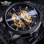 New Winner European and American Style Men's Fashion Casual Hollow out Mechanical Waterproof Automatic Mechanical men Watch SLZg108