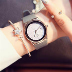 GUOU 8160 big dial Women Watch Authentic FashionTop Quality Women Watches Waterproof Alloy Quartz watch Female