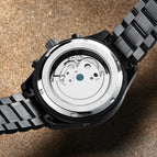 KINYUED Swiss Solid Stainless Steel Band Men's Tourbillon Automatic Mechanical Watch JYD-J009