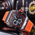 Men's watch 6-Pin Running Seconds Quartz Men's Watch European Barrel-Shaped Watch Multifunctional Watch 9791
