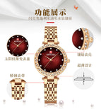 Reward fashion women's watch steel strip waterproof small elegant quartz women's watch gradual surface lady Watch