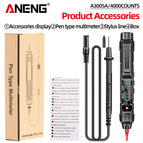 ANENG A3005A A3005APro 4000 Counts Professional Digital Multimeter Pen AC/DC Voltage Hertz Capacitance Resistance Diode Testing Auto Shutdown Essential Tool for Precision Electrical Measurements
