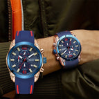Megir Men's Watch Fashion Multi-Function Timing Waterproof Large Dial Quartz Sports Watch 2063