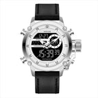 WWOOR Leather Watch Waterproof Men's Watch Quartz Fashion Sports Style Men's Quartz 8882