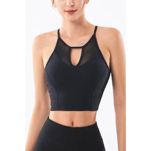 Women's sports Bra hollow gathering dancing yoga vest TOP Y26b0465