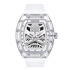 KIMSDUN New Transparent Richard Skull Hollow Automatic Mechanical Watch Men's Watch Fashion Miller K-2016A