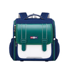 2023 New Horizontal Schoolbag for Primary School Students British Style Burden-Reducing Large Capacity Children's Backpack
