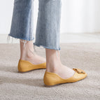 Flat sole shoes 2022 new spring and summer scoop shoes women fashion office lady student's soft shoes 555-10