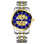 KIMSDUN fashion double-sided hollow automatic mechanical watch men's watch men's watch waterproof business men's casual watch K-1973A